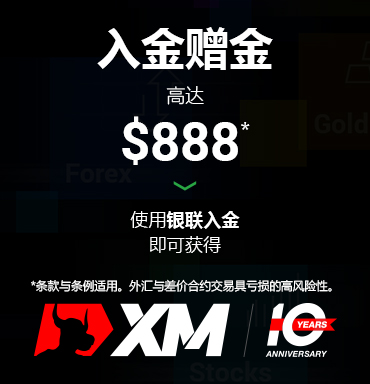 XM圣诞限时优惠活动入金888美金赠金